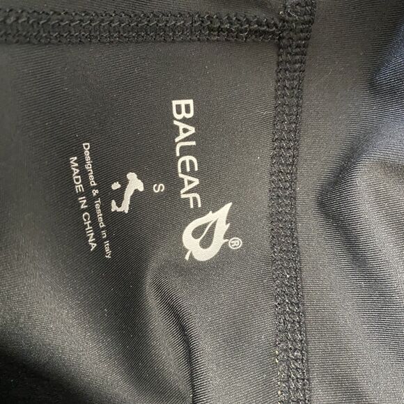 Women's Baleaf Black Spandex Athletic Bike Shorts Size Small - Picture 6 of 6